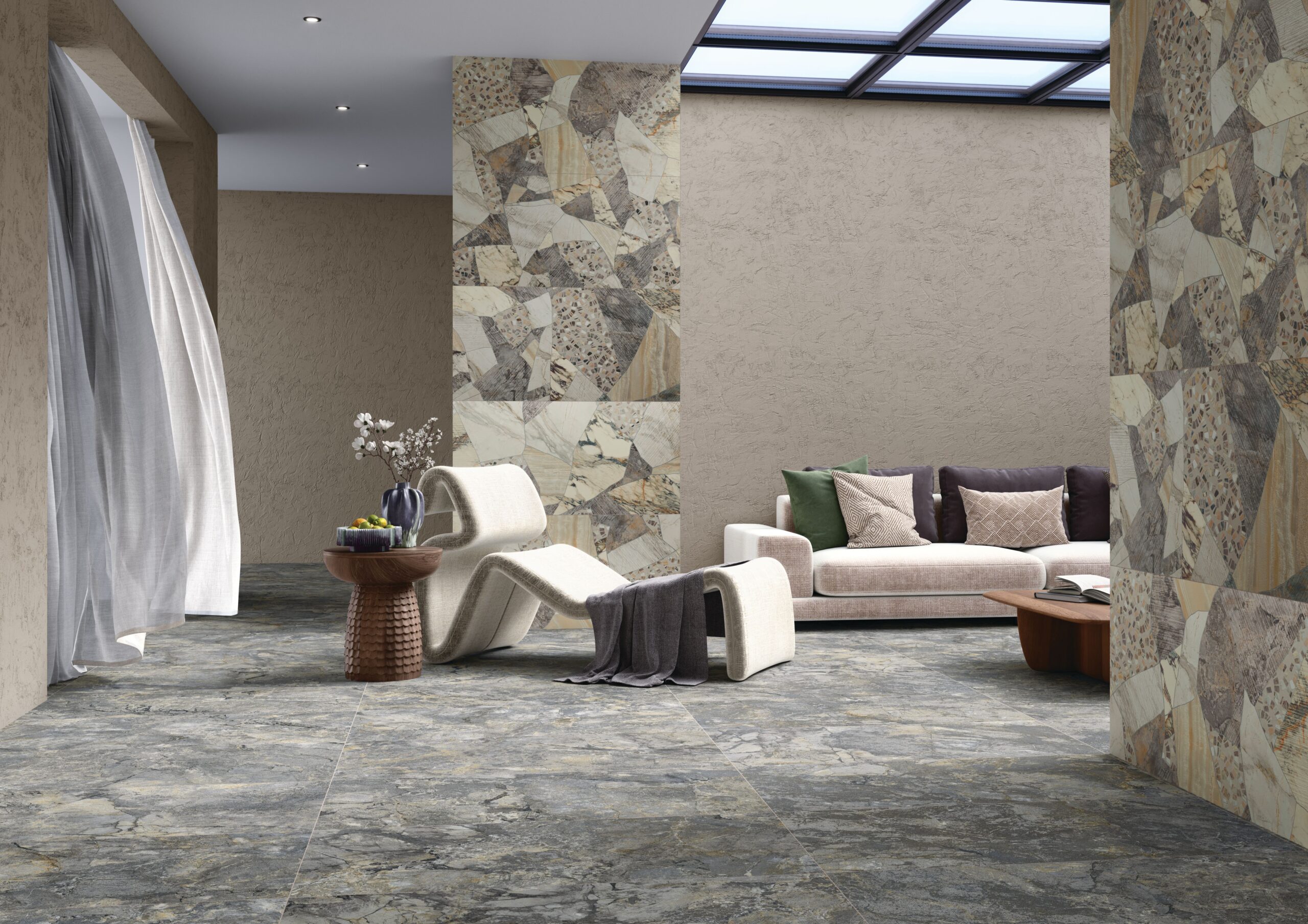 Blended Deco Marblique Invisible Grey room
