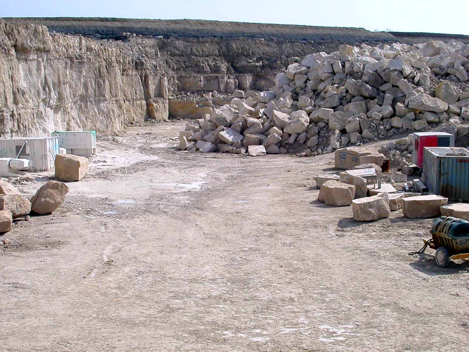 Portland stone quarry on the Isle of Portland