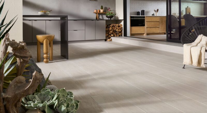 Portland Cliff porcelain tile indoor and outdoors