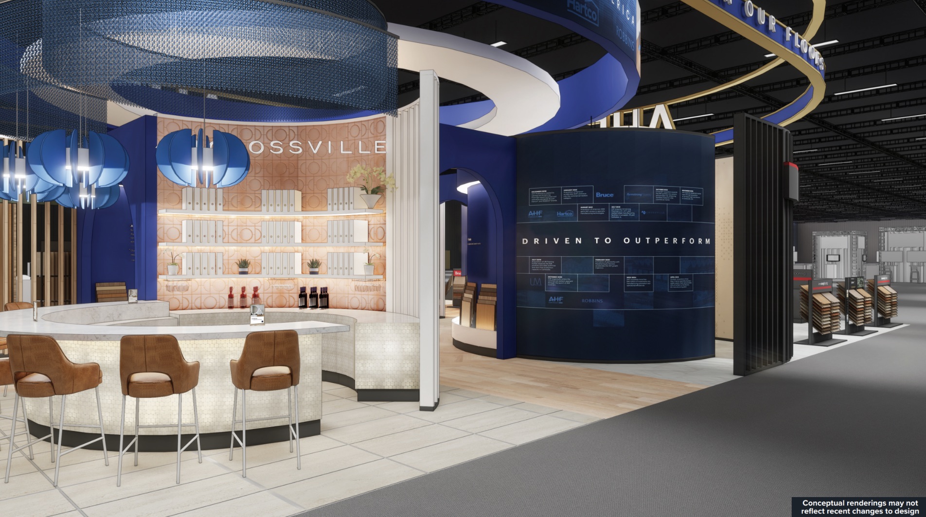 Rendering of AHF Booth at Surfaces, Crossville zone